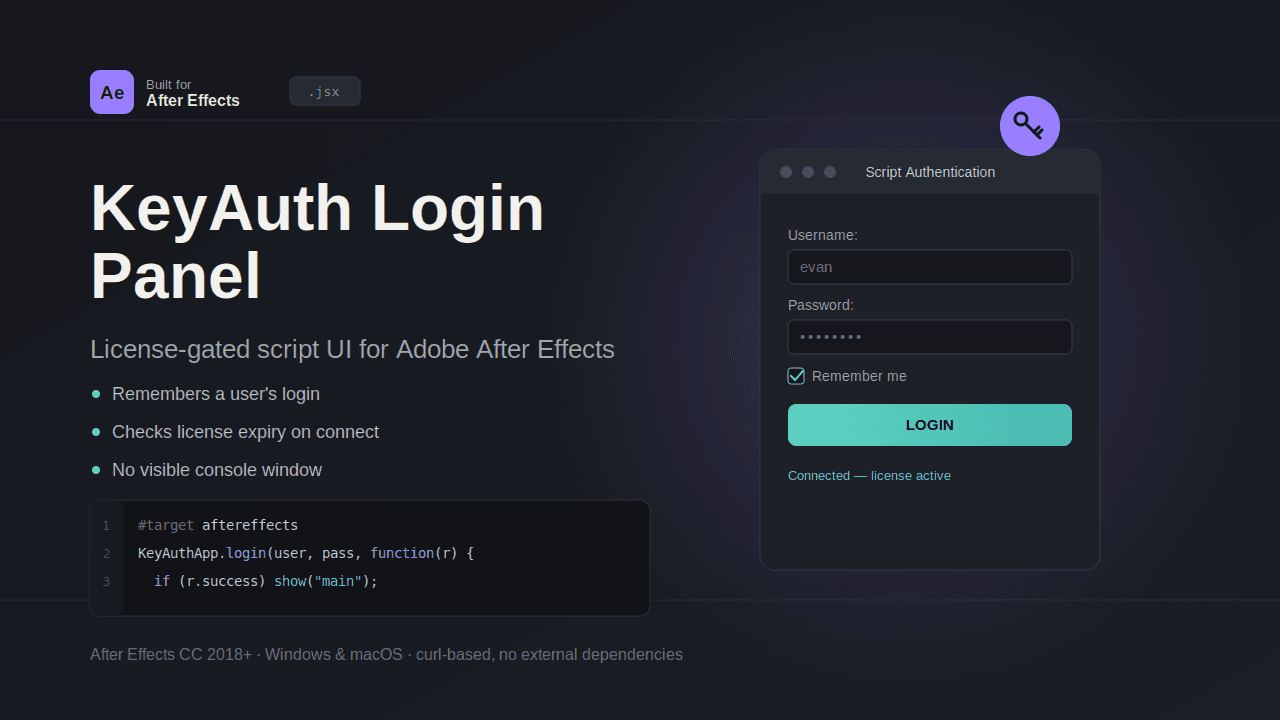 KeyAuth Login Panel